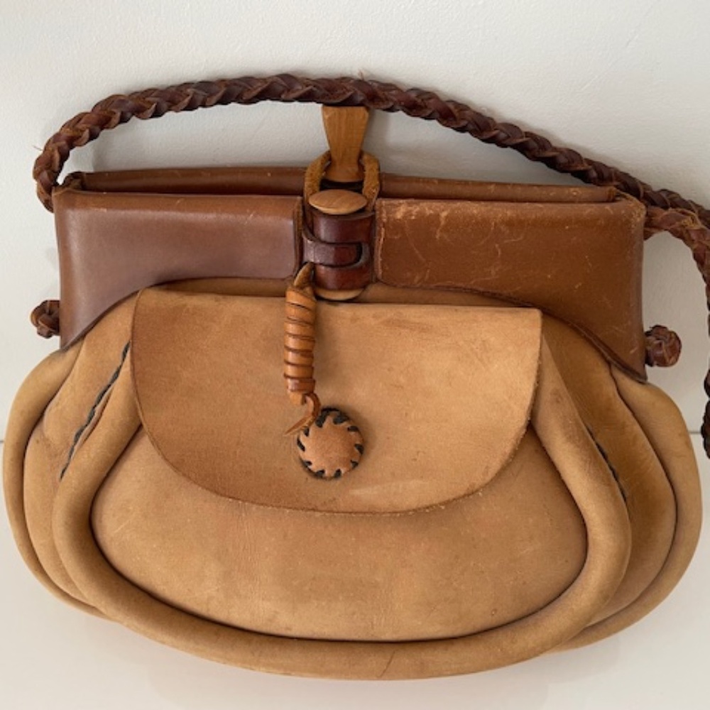 Vintage Suede Shoulder Bag